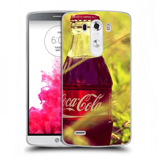 Дизайнерский пластиковый чехол для LG G3 (Dual-LTE) Coca-cola