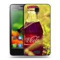 Дизайнерский пластиковый чехол для Lenovo S660 Coca-cola