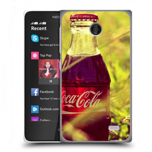 Дизайнерский пластиковый чехол для Nokia X Coca-cola