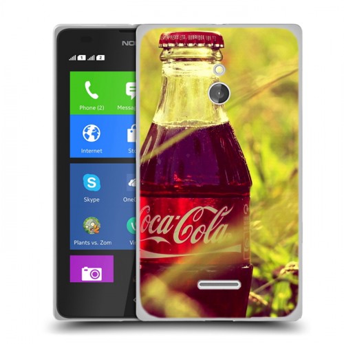 Дизайнерский силиконовый чехол для Nokia XL Coca-cola