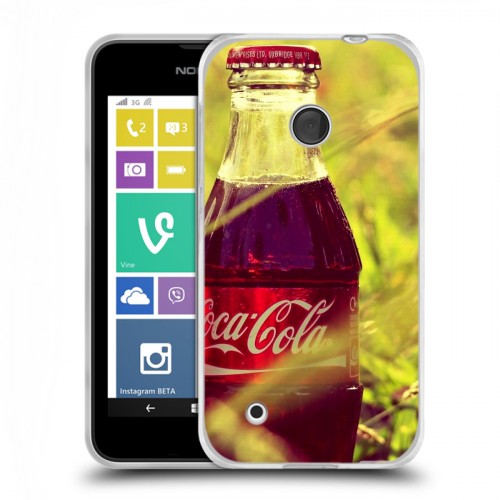 Дизайнерский пластиковый чехол для Nokia Lumia 530 Coca-cola