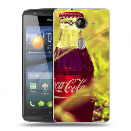 Дизайнерский пластиковый чехол для Acer Liquid E3 Coca-cola