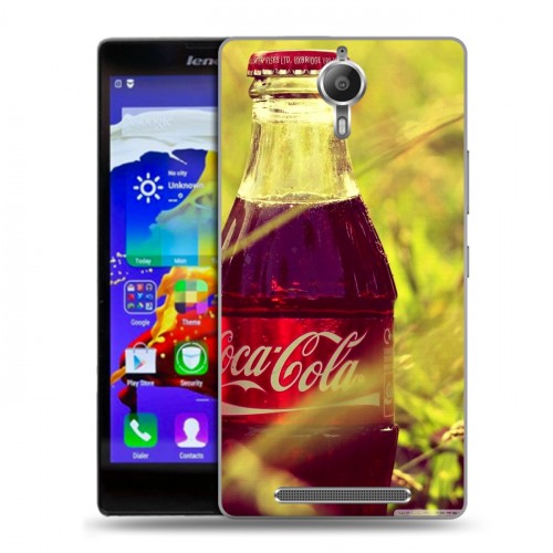 Дизайнерский пластиковый чехол для Lenovo P90 Coca-cola