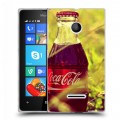 Дизайнерский пластиковый чехол для Microsoft Lumia 435 Coca-cola