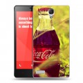 Дизайнерский пластиковый чехол для Xiaomi RedMi Note Coca-cola