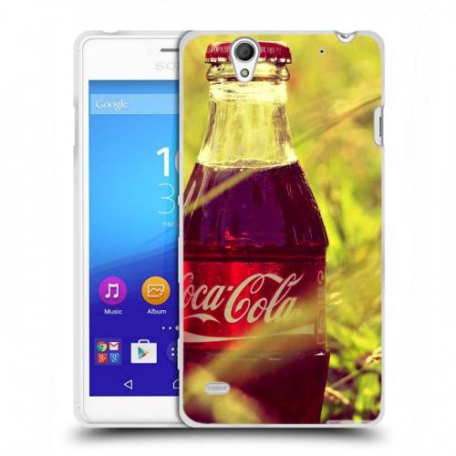 Дизайнерский пластиковый чехол для Sony Xperia C4 Coca-cola