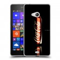 Дизайнерский пластиковый чехол для Microsoft Lumia 540 Coca-cola