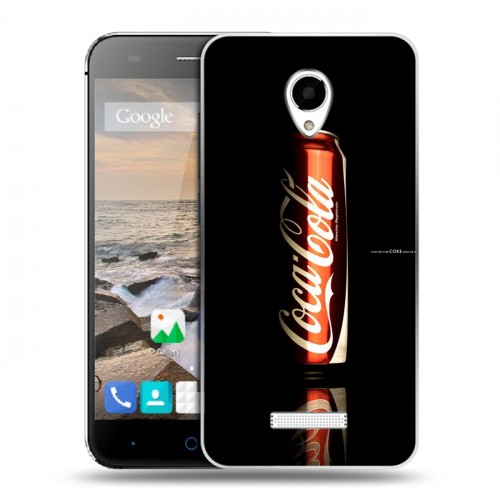 Дизайнерский силиконовый чехол для Micromax Canvas Spark Coca-cola