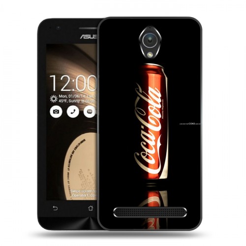 Дизайнерский пластиковый чехол для ASUS Zenfone Go Coca-cola