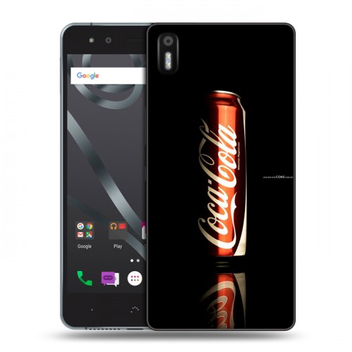 Дизайнерский пластиковый чехол для BQ Aquaris X5 Coca-cola