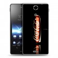 Дизайнерский пластиковый чехол для Sony Xperia TX Coca-cola