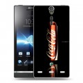 Дизайнерский пластиковый чехол для Sony Xperia S Coca-cola