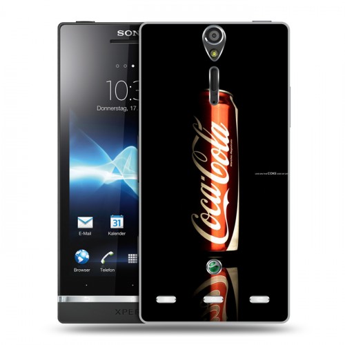 Дизайнерский пластиковый чехол для Sony Xperia S Coca-cola