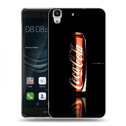 Дизайнерский пластиковый чехол для Huawei Y6II Coca-cola