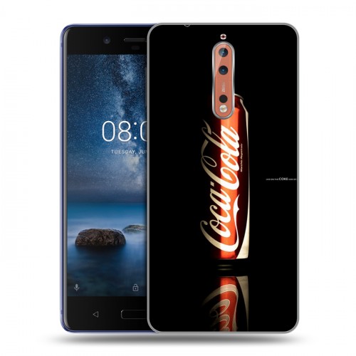 Дизайнерский пластиковый чехол для Nokia 8 Coca-cola