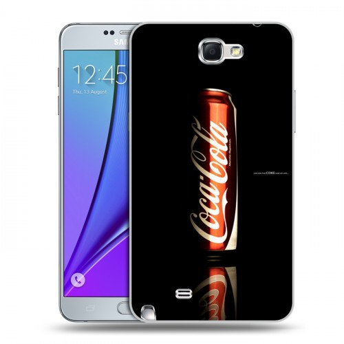 Дизайнерский пластиковый чехол для Samsung Galaxy Note 2 Coca-cola