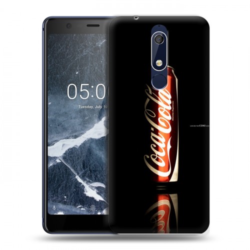 Дизайнерский пластиковый чехол для Nokia 5.1 Coca-cola