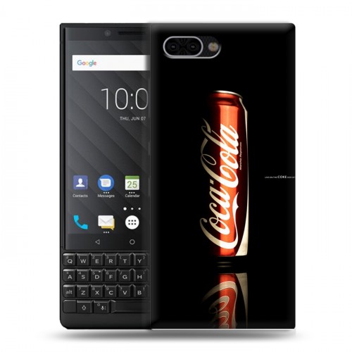 Дизайнерский пластиковый чехол для BlackBerry KEY2 Coca-cola