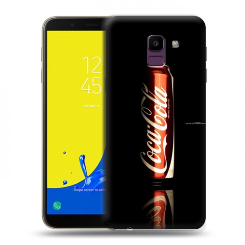 Дизайнерский пластиковый чехол для Samsung Galaxy J6 Coca-cola