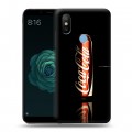 Дизайнерский силиконовый чехол для Xiaomi Mi A2 Coca-cola