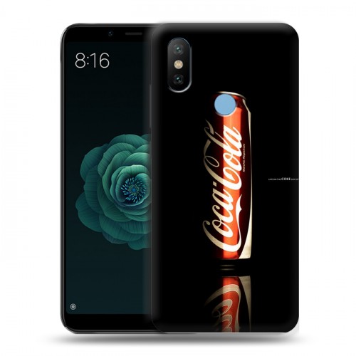 Дизайнерский силиконовый чехол для Xiaomi Mi A2 Coca-cola