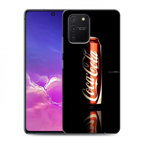 Дизайнерский силиконовый с усиленными углами чехол для Samsung Galaxy S10 Lite Coca-cola