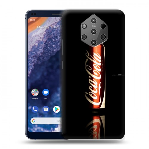 Дизайнерский пластиковый чехол для Nokia 9 PureView Coca-cola