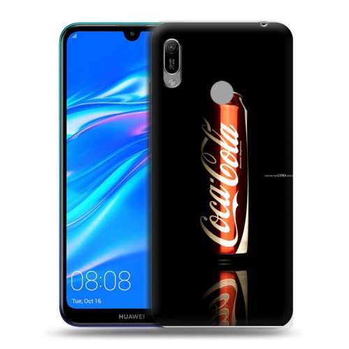 Дизайнерский пластиковый чехол для Huawei Y6 (2019) Coca-cola