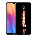 Дизайнерский силиконовый с усиленными углами чехол для Xiaomi RedMi 8A Coca-cola