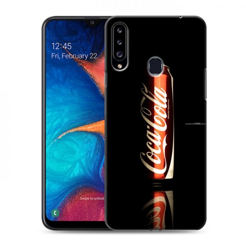 Дизайнерский пластиковый чехол для Samsung Galaxy A20s Coca-cola