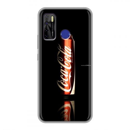 Дизайнерский силиконовый чехол для Tecno Camon 15 Coca-cola