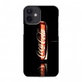 Дизайнерский силиконовый с усиленными углами чехол для Iphone 12 Mini Coca-cola