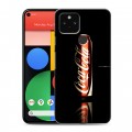 Дизайнерский пластиковый чехол для Google Pixel 5 Coca-cola