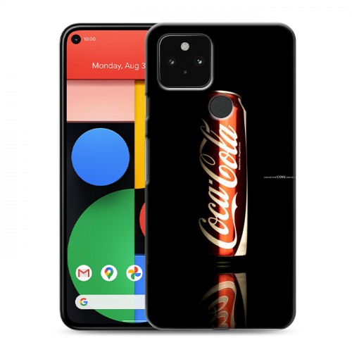 Дизайнерский пластиковый чехол для Google Pixel 5 Coca-cola