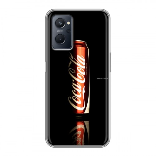 Дизайнерский силиконовый чехол для Realme 9i Coca-cola