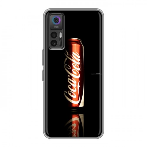 Дизайнерский силиконовый чехол для TCL 30 Coca-cola