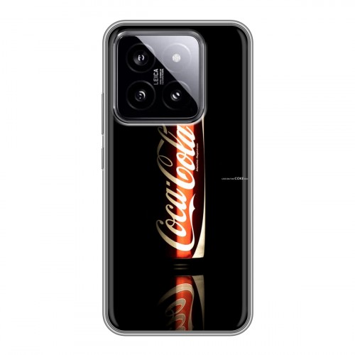 Дизайнерский силиконовый чехол для Xiaomi 14 Coca-cola