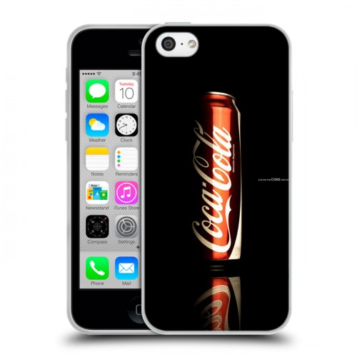 Дизайнерский пластиковый чехол для Iphone 5c Coca-cola