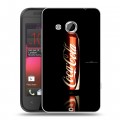 Дизайнерский пластиковый чехол для HTC Desire 200 Coca-cola