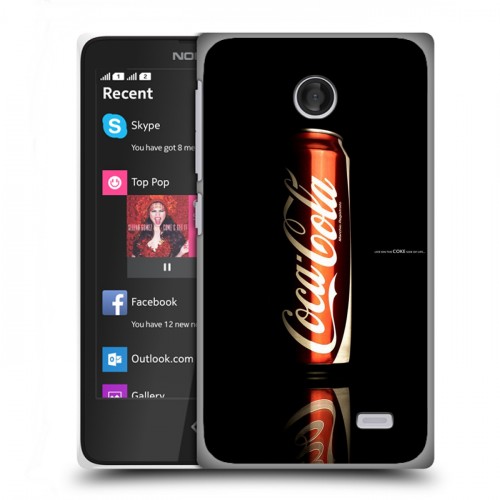 Дизайнерский пластиковый чехол для Nokia X Coca-cola