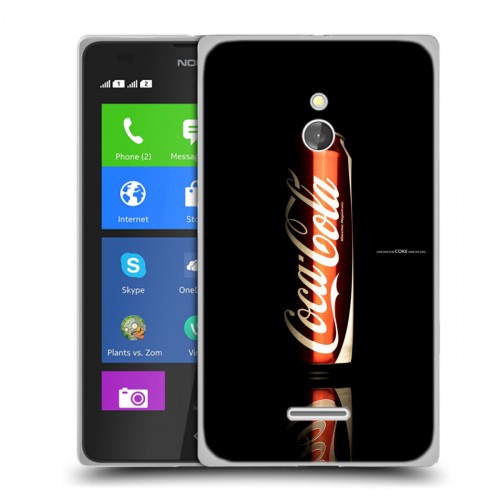 Дизайнерский силиконовый чехол для Nokia XL Coca-cola