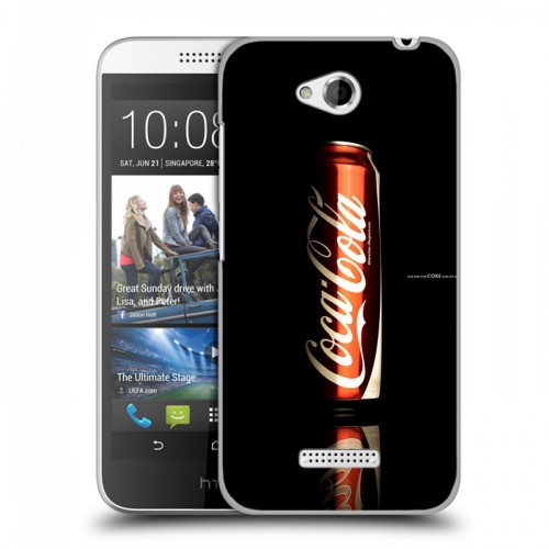 Дизайнерский пластиковый чехол для HTC Desire 616 Coca-cola