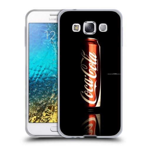 Дизайнерский пластиковый чехол для Samsung Galaxy E5 Coca-cola