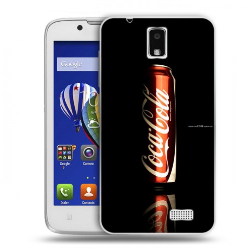 Дизайнерский пластиковый чехол для Lenovo A328 Coca-cola