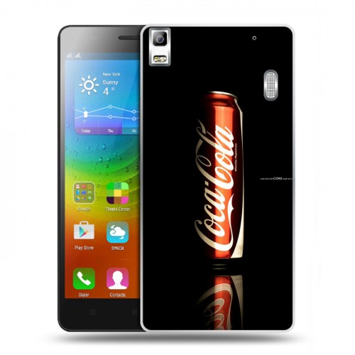 Дизайнерский пластиковый чехол для Lenovo A7000 Coca-cola