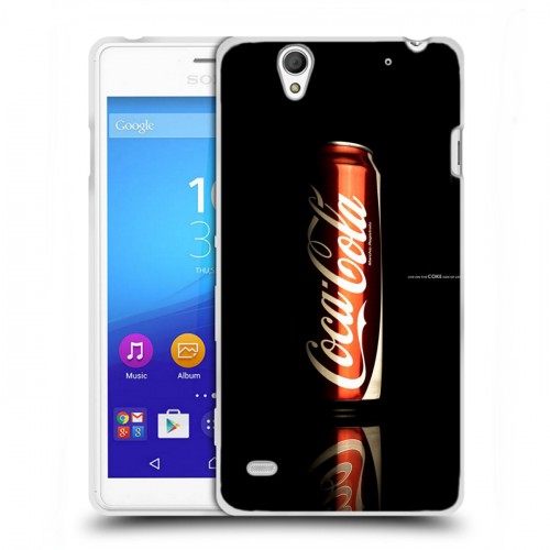 Дизайнерский пластиковый чехол для Sony Xperia C4 Coca-cola