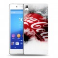 Дизайнерский пластиковый чехол для Sony Xperia Z3+ Coca-cola