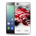 Дизайнерский силиконовый чехол для Lenovo A6010 Coca-cola