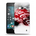 Дизайнерский пластиковый чехол для Microsoft Lumia 550 Coca-cola