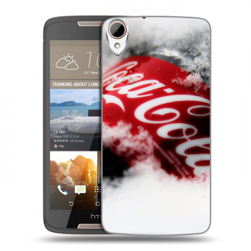 Дизайнерский пластиковый чехол для HTC Desire 828 Coca-cola